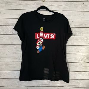 Levi's Super Mario Collab Logo Shirt Women's Size XL